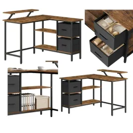 stol-biurko-gamingowe-komputerowe-z-szufladami-polka-stojak-na-monitor-loft