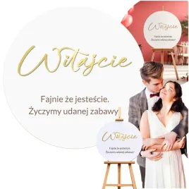tablica-powitalna-wesele-okragla-50cm-zloty-napis-dekoracja-slubna-sali