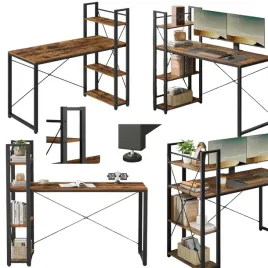 biurko-komputerowe-137cm-z-regalem-polkami-industrialne-loft-braz-do-nauki