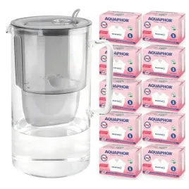 dzbanek-filtrujacy-wode-szklany-aquaphor-glass-szary-10-wkladow-maxfor