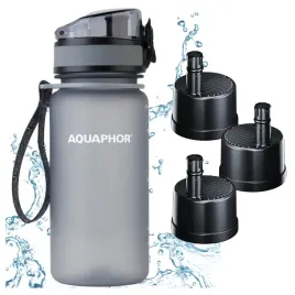 butelka-z-filtrem-bidon-aquaphor-city-350-ml-mala-szara-3-wklady-zestaw