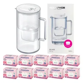 dzbanek-filtrujacy-szklany-aquaphor-glass-25l-10-filtrow-maxfor-mg