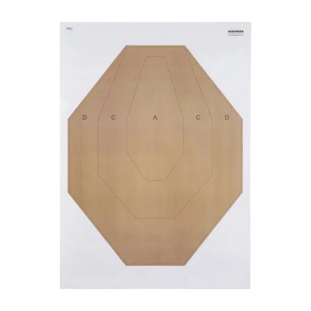 Tarcza strzelecka IPSC - pakiet 50 szt.