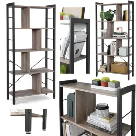 regal-industrialny-4-polki-duzy-na-ksiazki-akta-dekoracje-do-salonu-loft