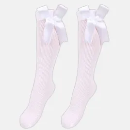 podkolanowki-dziewczece-dzieciece-prazkowane-kokarda-biale-yoclub-31-34