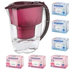 dzbanek-do-filtrowania-aquaphor-amethyst-28l-6-wkladow-3-3mg-wisniowy