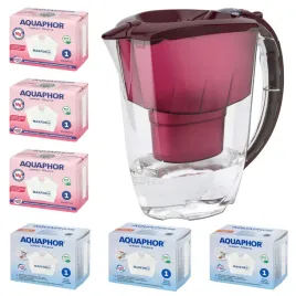 dzbanek-filtrujacy-aquaphor-amethyst-wisniowy-zestaw-6-wkladow-3-3mg