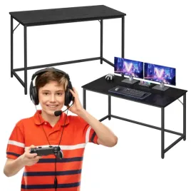 stolik-pomocniczy-biurko-komputerowe-gamingowe-czarne-stacja-robocza-loft