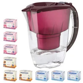 dzbanek-filtrujacy-aquaphor-amethyst-wisniowy-zestaw-9-wkladow-3-3h-3mg