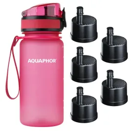 butelka-filtrujaca-wode-aquaphor-city-350ml-rozowa-5-filtrow-weglowych