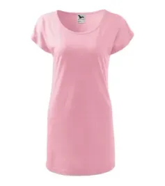 rozowa-sukienka-xs-love-malfini-luzny-kroj
