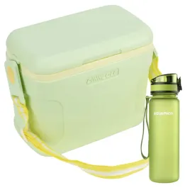 lodowka-turystyczna-mala-na-ramie-8l-zielona-pinnacle-butelka-aquaphor