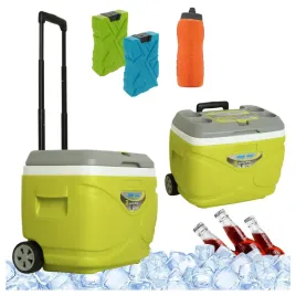 lodowka-turystyczna-kolka-pinnacle-30l-limonka-2-wklady-330ml-bidon-1l