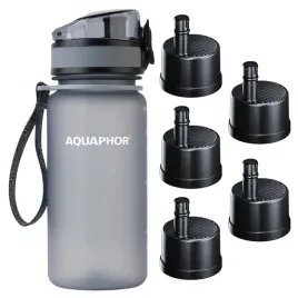 butelka-filtrujaca-wode-aquaphor-city-350ml-szara-5-filtrow-weglowych