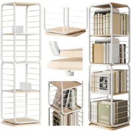regal-organizer-obrotowy-bialy-biblioteczka-szafka-polka-narozna-stojaca