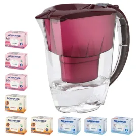 dzbanek-filtrujacy-aquaphor-amethyst-wisniowy-9-wkl-3-3h-3mg
