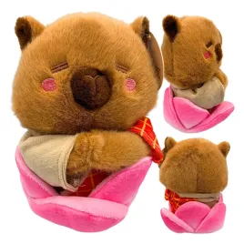 maskotka-pluszak-kapibara-kostium-kwiat-lotosu-przytulanka-pluszowa-25-cm