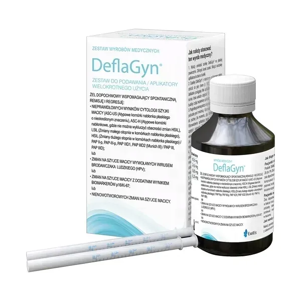 DeflaGyn, żel dopochwowy wspomagający, 150 ml + 2 aplikatory