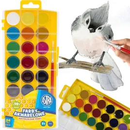 astra-farby-akwarelowe-miodowe-astra-24-kolory-szkolne-wodne-pedzelek