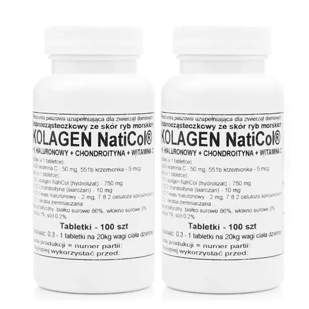 Podkowa Kolagen NatiCol + Kwas Hialuronowy + Chondroityna + Wit C 100 tab