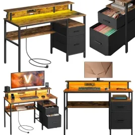 biurko-komputerowe-z-szufladami-led-stojak-na-monitor-stacja-ladujaca-loft