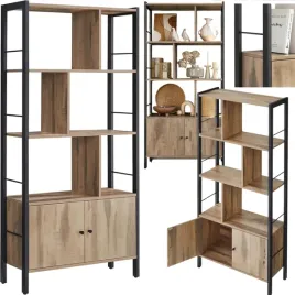 regal-drewniany-industrialny-rustykalny-na-ksiazki-zabawki-szafka-zamykana