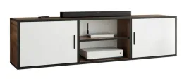 szafka-rtv-dio-3-dab-craft-zloty-bialy-z-polka-pod-telewizor-otwarta