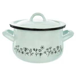 garnek-emaliowany-z-pokrywka-16cm-niebieskie-kwiaty-orion-113152