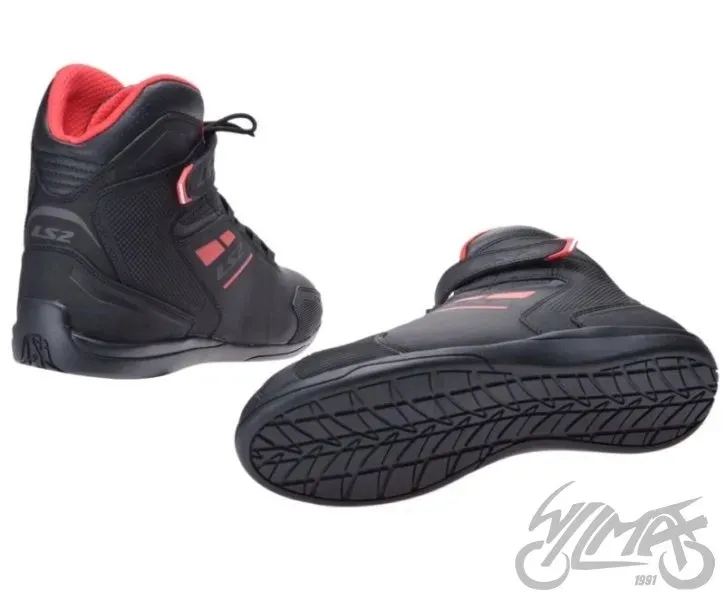 buty-ls2-garra-man-black-red-42-stan-nowy