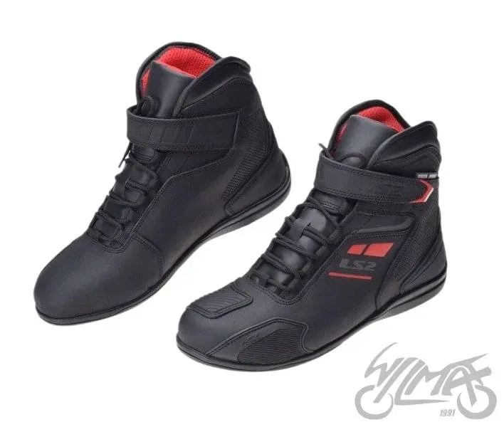 buty-ls2-garra-man-wp-black-red-46-stan-nowy