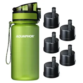 butelka-z-filtrem-bidon-aquaphor-city-350-ml-zielona-5-wkladow-zestaw