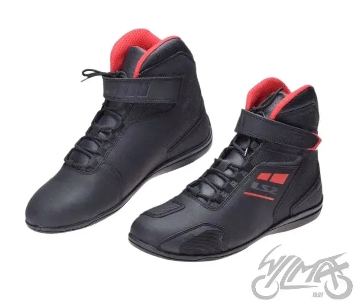 buty-ls2-garra-man-black-red-42-stan-nowy