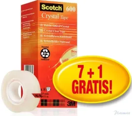 tasma-biurowa-scotch-crystal-6-1933r8-19mm-33m-7szt-1-rolka-gratis