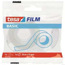 tasma-biurowa-tesa-basic-15x33m-z-dyspenserem-w-etui-1szt-58549