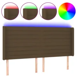 zaglowek-do-lozka-z-led-ciemnobrazowy-183x16x118-128-cm-tkanina