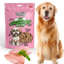 smakolyk-przysmak-dla-psa-tuftuf-mini-churros-z-drobiem-100g