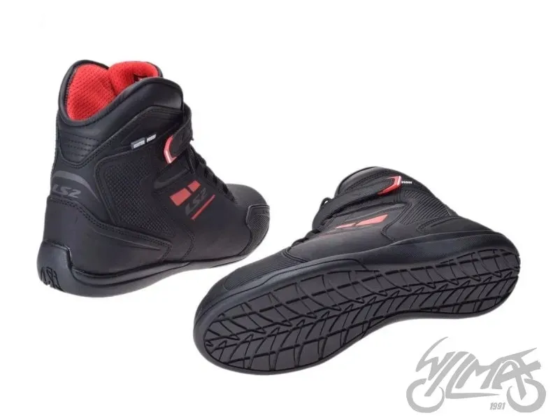 buty-ls2-garra-man-wp-black-red-47-stan-nowy