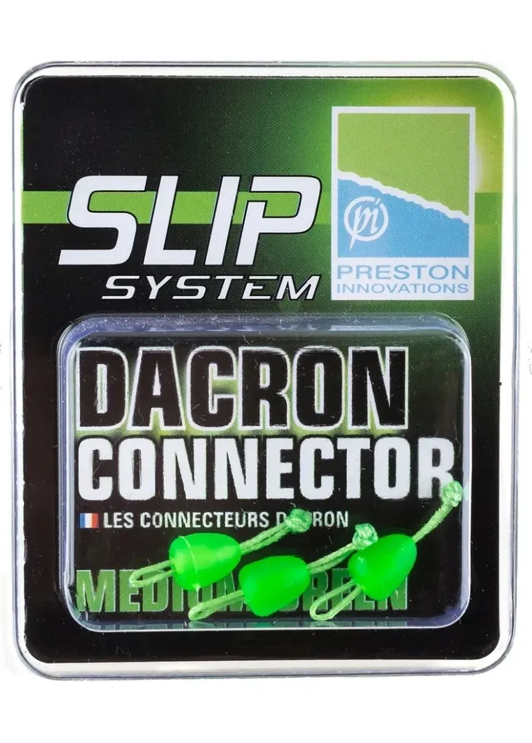 laczniki-preston-slip-dacron-connector-medium-green-stan-nowy