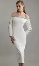 karen-millen-petite-biala-sukienka-midi-z-dlugimi-rekawami-40-b1g
