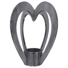 statuetka-nagrobna-dekoracyjna-serce-czteroramienne-szare-kwiaty-stroik