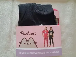 kot-pusheen-legginsy-dziewczece-2-pary-rozowe-i-czarne-rozmiar-146-152
