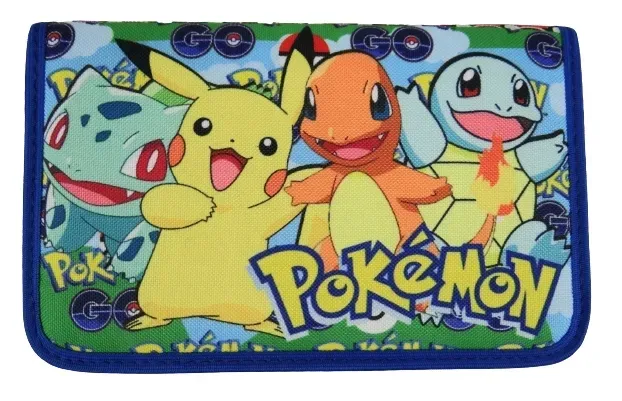 Piórnik szkolny rozkładany POKEMON NIEBIESKI