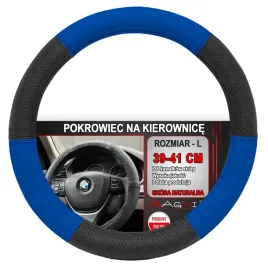 nakladka-na-kierownice-skorzana-pokrowiec-skora-czarno-niebieska-39-41-cm