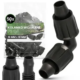 50x-kolanko-wciskane-pe-qj-16x16-mm-zlaczka-linii-rur-kroplujacych