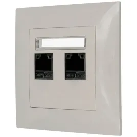 gniazdo-internetowe-rj45-2x-z-ramka-seria-szafir-kolor-kaszmirowy-bez