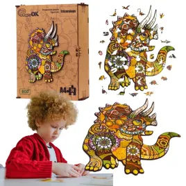 puzzle-drewniane-ukladanka-triceratops-dinozaur-kolorowy-ozdoba