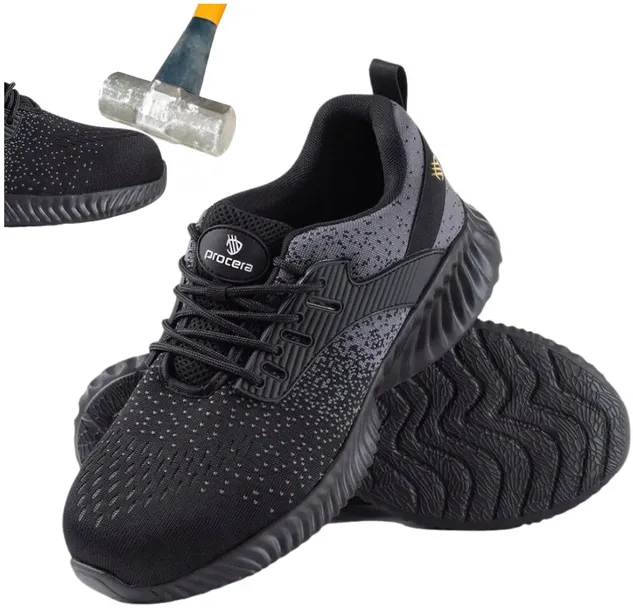 Sportowe PÓŁBUTY ROBOCZE S1 buty męskie z NOSKIEM BHP Lekkie Przewiewne 42