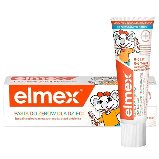 Pasta do zębów dla dzieci 0-6 lat ELMEX Ochrona Zębów Mlecznych 50 ml