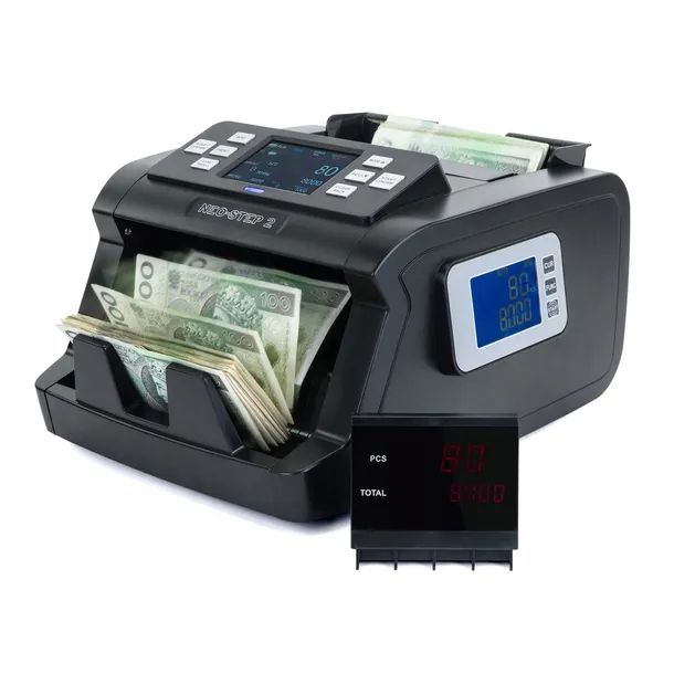 Liczarka wartościowa do banknotów NEO-STEP 2 liczy pomieszane nominały MIX