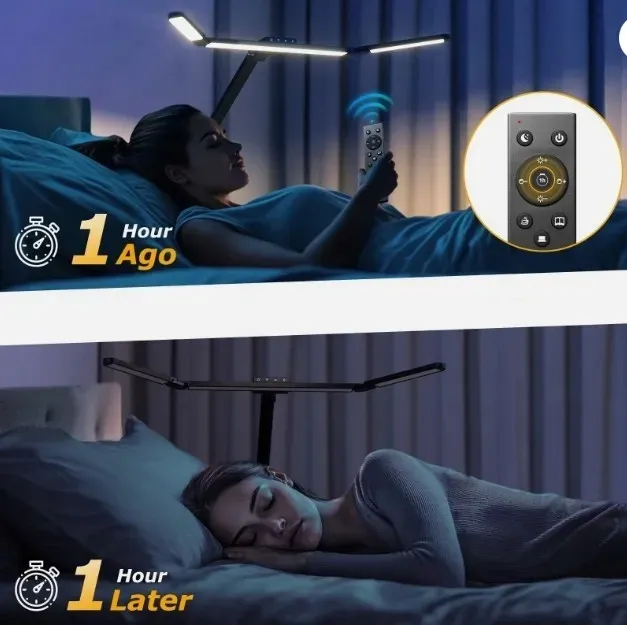 lampa-kreslarska-led-na-biurko-lampka-biurkowa-bezcieniowa-do-blatu-pilot-stan-nowy